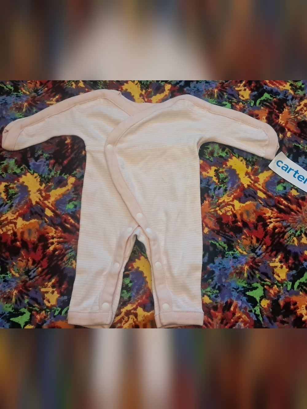 NWT Preemie Pink & White Striped Onesie